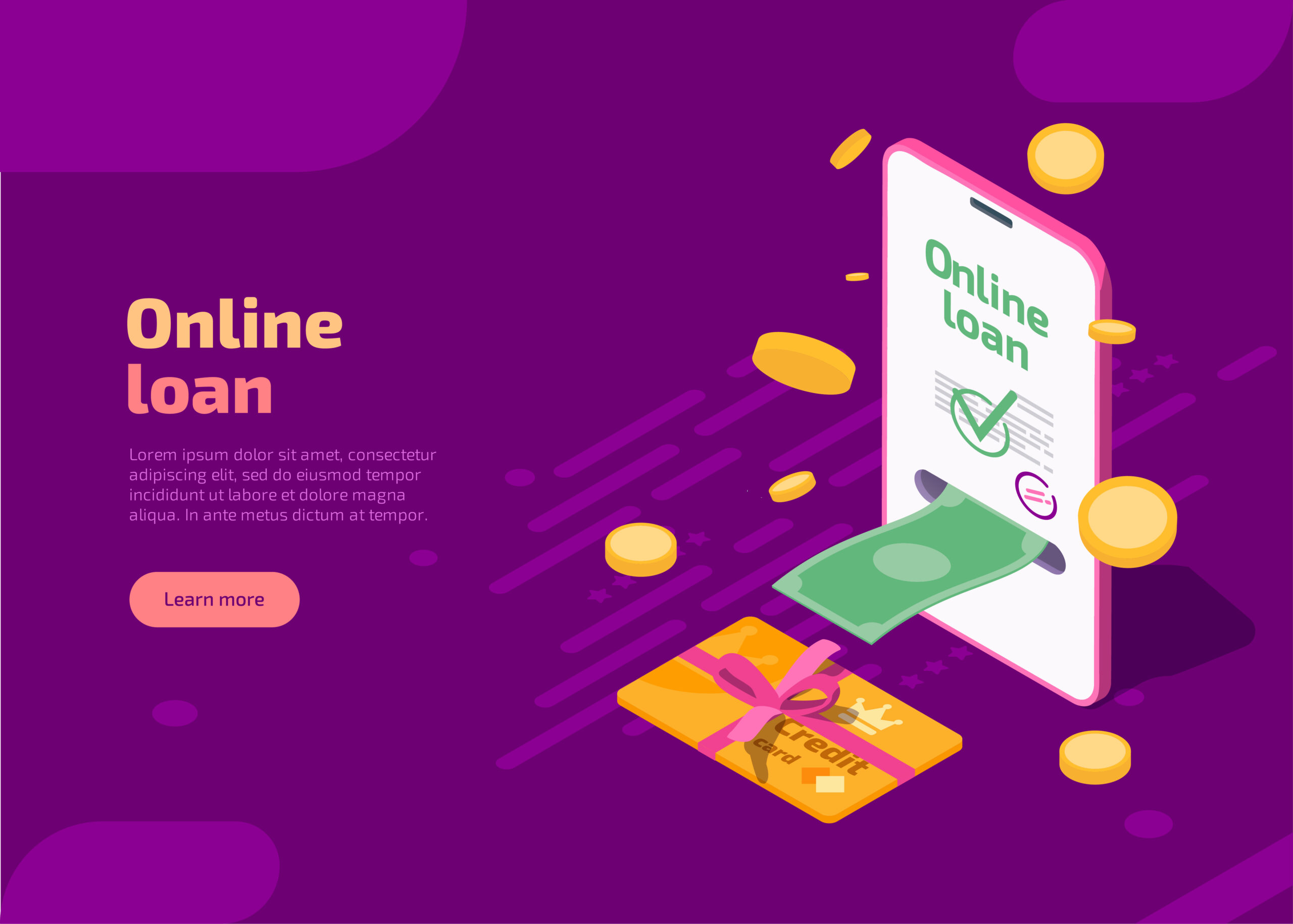 mobile screen shown a online loan in instant 