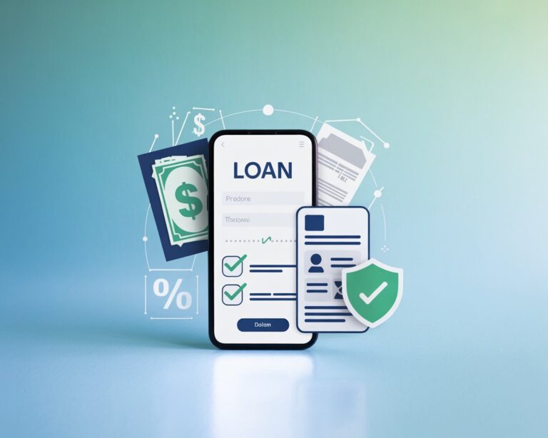 mobile and some elements in this image to indicate a right instant loan in india