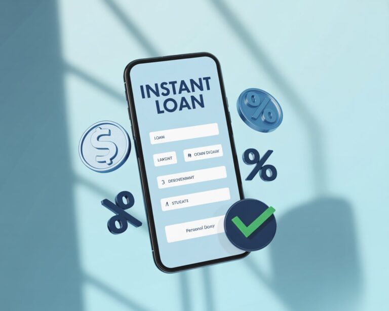 in this image have mobile screen to show instant loan to How to Choose the Best Instant Loan App in India
