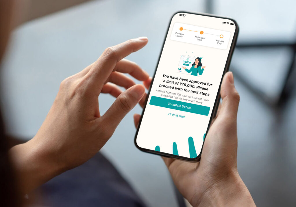 in this image shown mobile screen swipeloan loan application