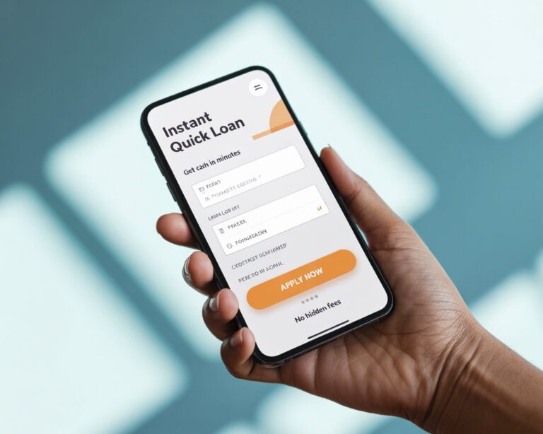 in this image shown a mobile screen to indicate Apply the Instant Quick Loan App for Urgent Cash Needs