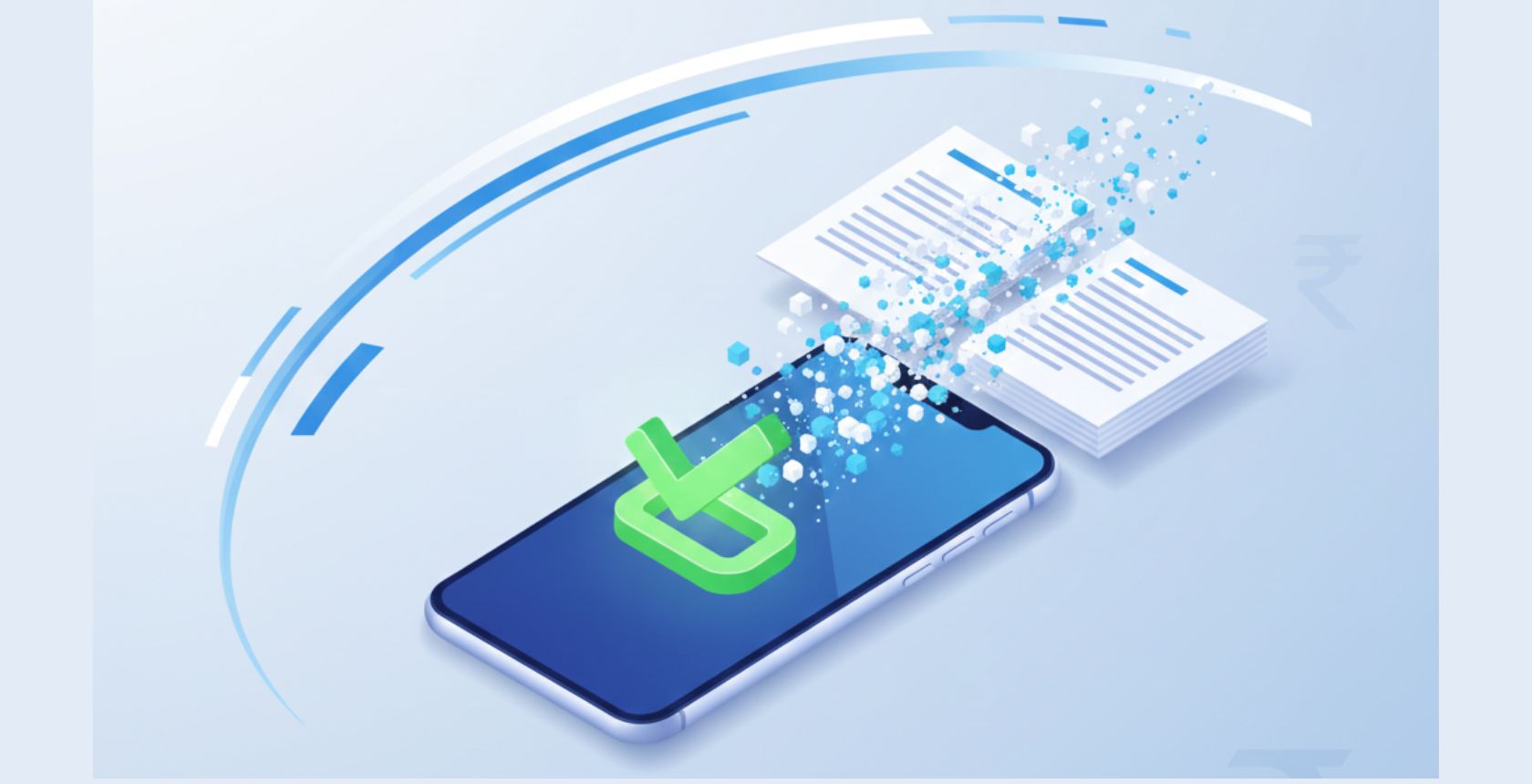 mobile screen in they image use the post of fastest personal loan in india