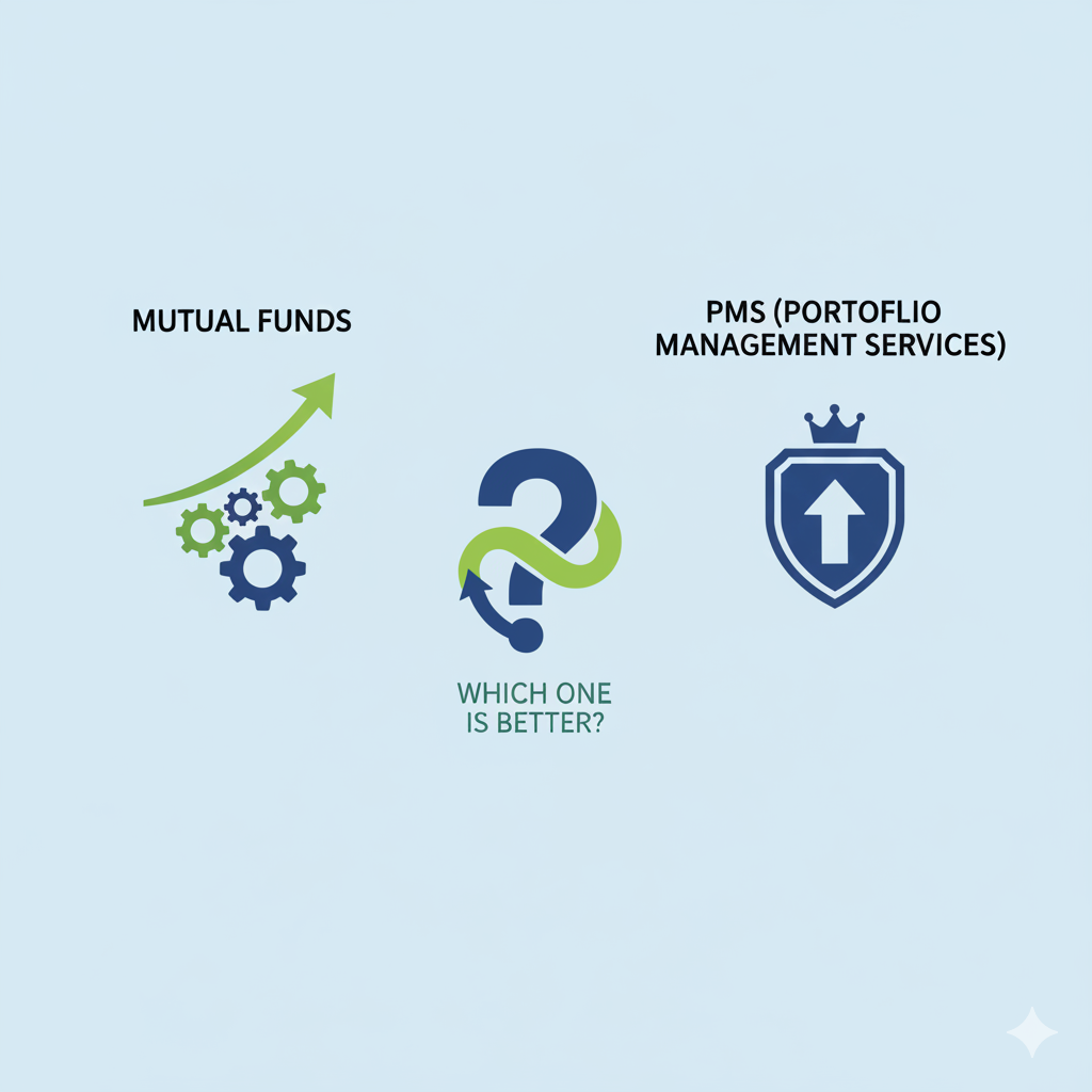 in this image shown a mutual fund and PMS which one is best .