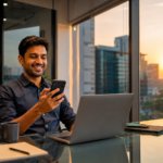IT professional in Pune applying for a personal loan on mobile near Hinjewadi tech park — SwipeLoan